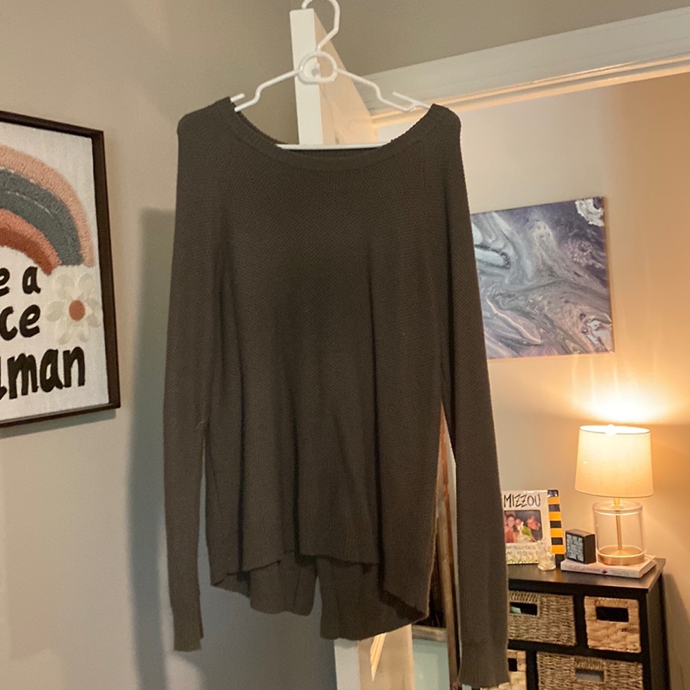 Madewell green sweater